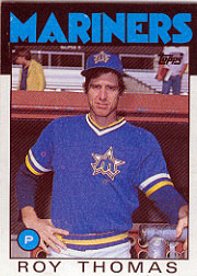 1986 Topps Baseball Cards      626     Roy Thomas
